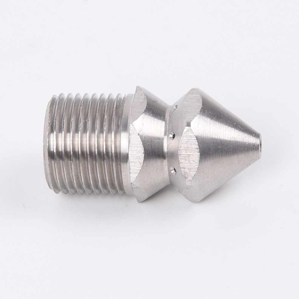 Washer Nozzle Cleaner Sewer Head Hose Drain 3/8BSP Male Steel Brass Rustproof