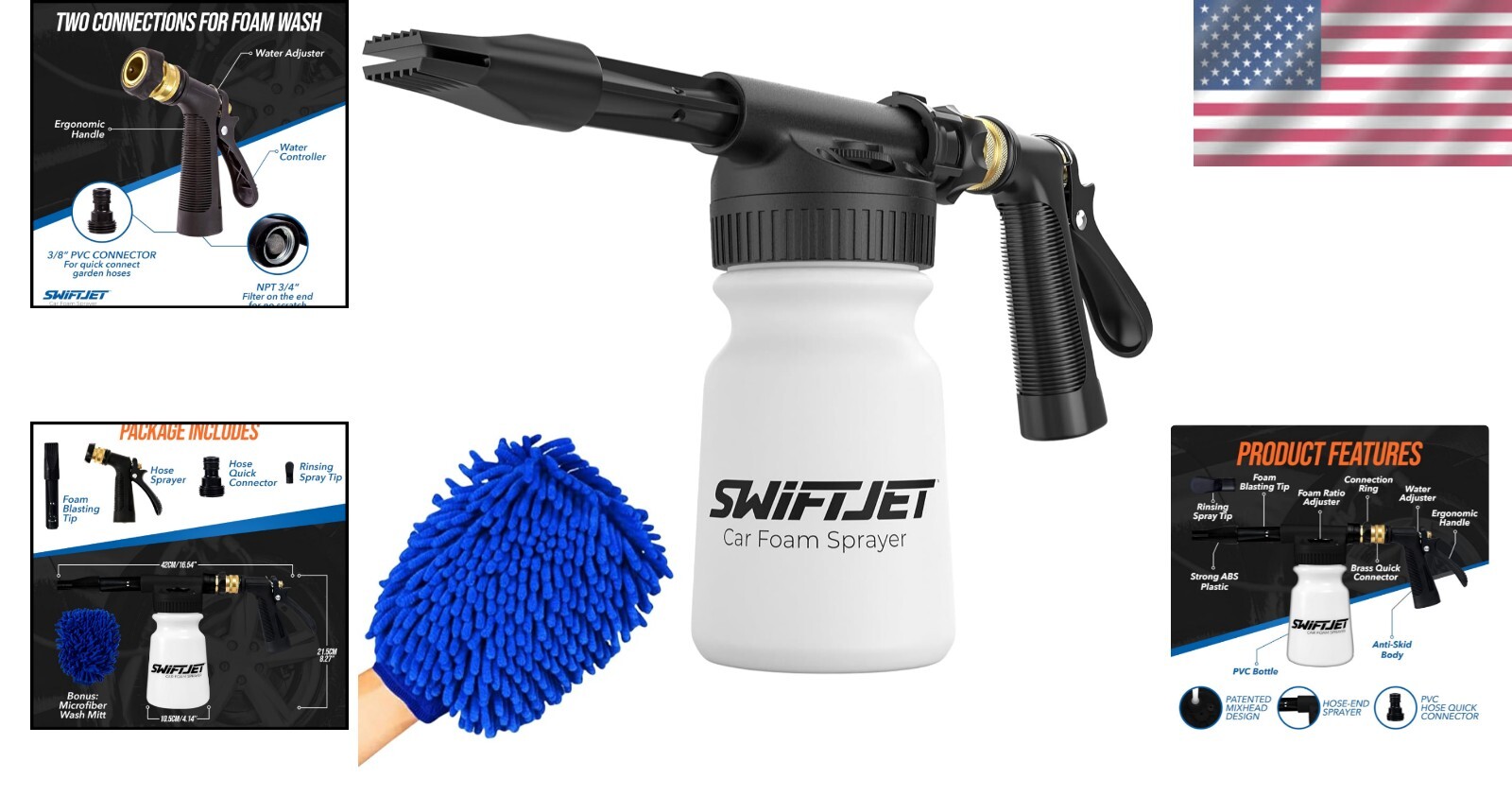 Ultimate Foam Cannon for Fun and Safe Car Washing – Hose Attachment Included