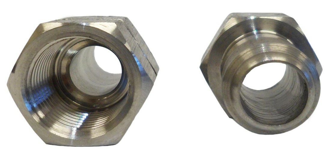 2PCS Ultimate Washer UW16-PW535E Female Nipple, Stainless Steel 3/8”, 5000 PSI