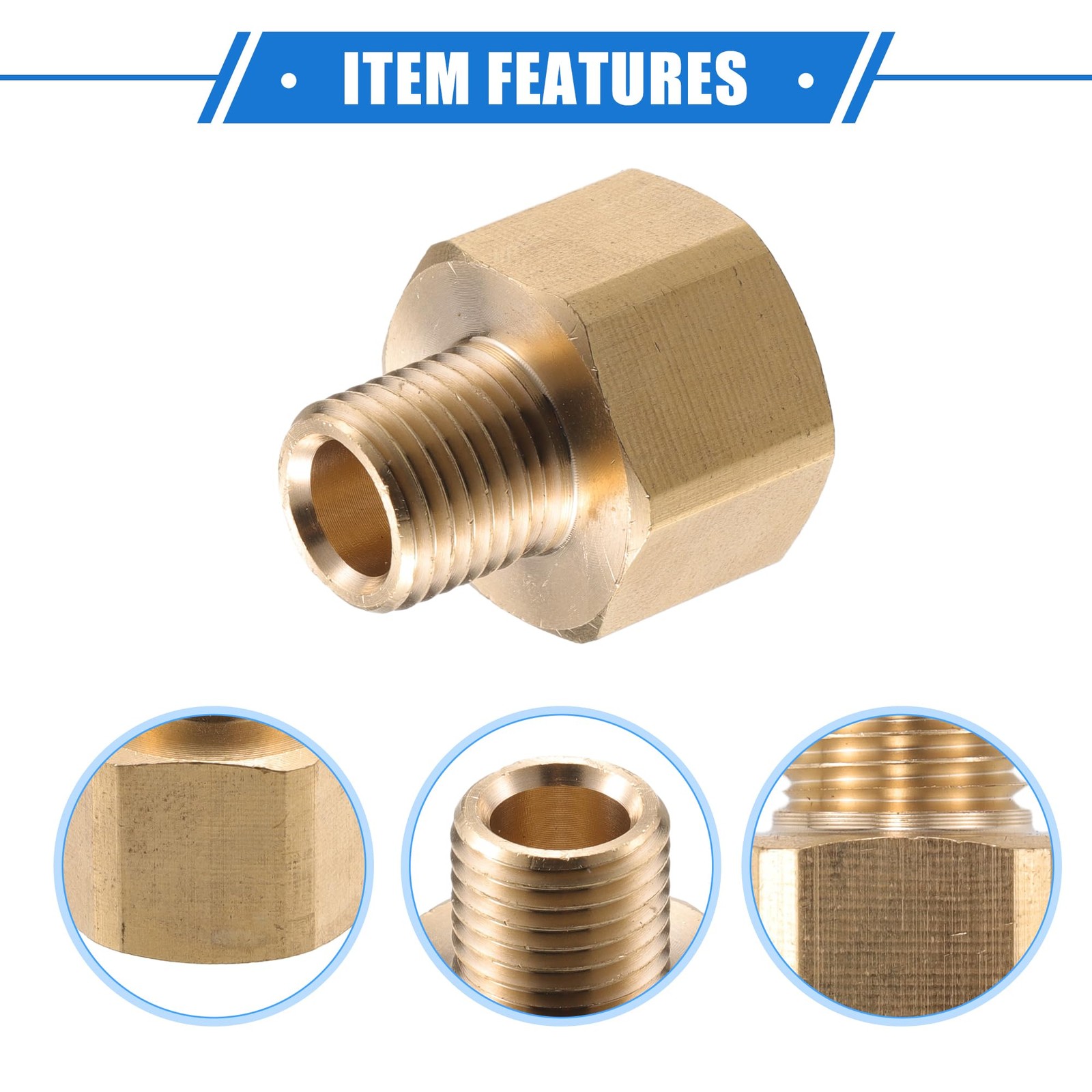 Pressure Washer Connector, G1/4″ to M14x1.5 Male Adapter Brass Screw Hose Con…