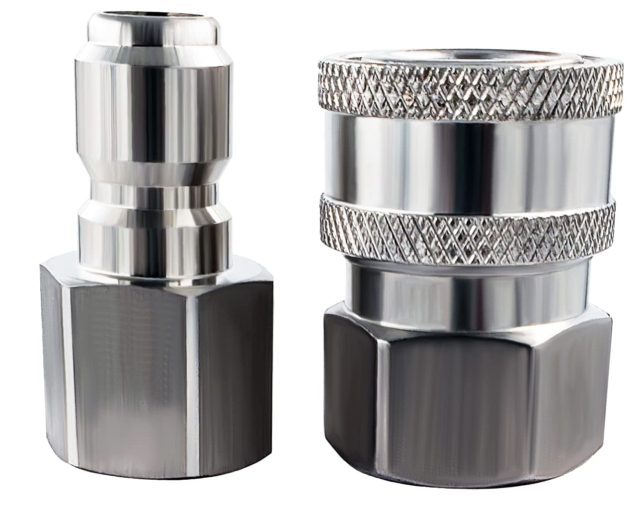 Ultimate Washer 3/8″ Quick Connect Pressure Washer Male and Female Hose Adapter