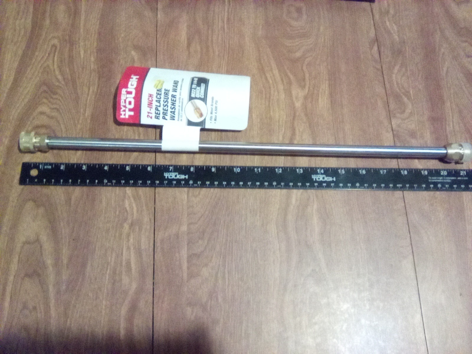 Hyper Tough 21″ Wand for Pressure Washer, Max 4500 PSI Stainless Steel