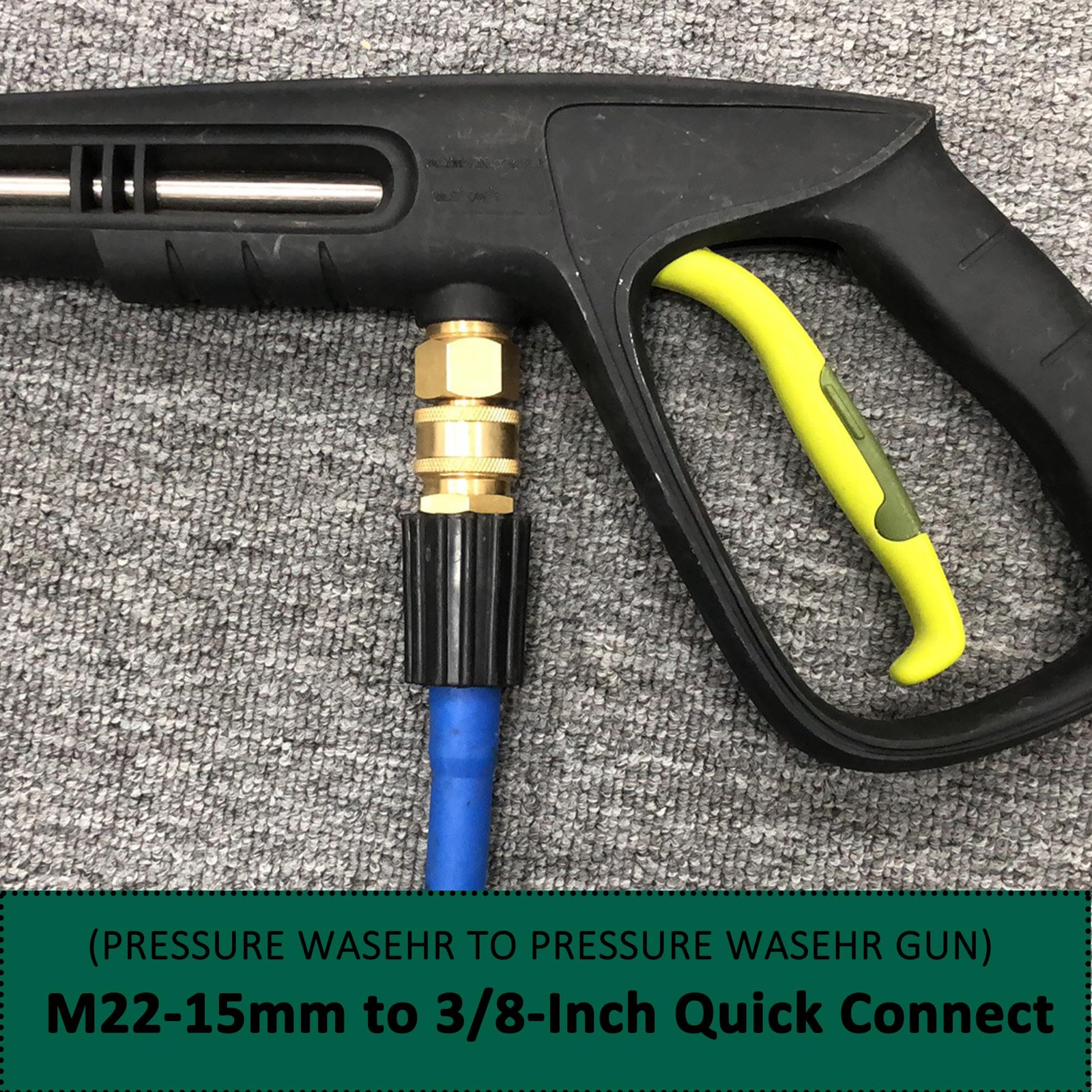 Pressure Washer M22 Quick Connect Kit for Sun Joe SPX3000, M22-15mm Threaded …