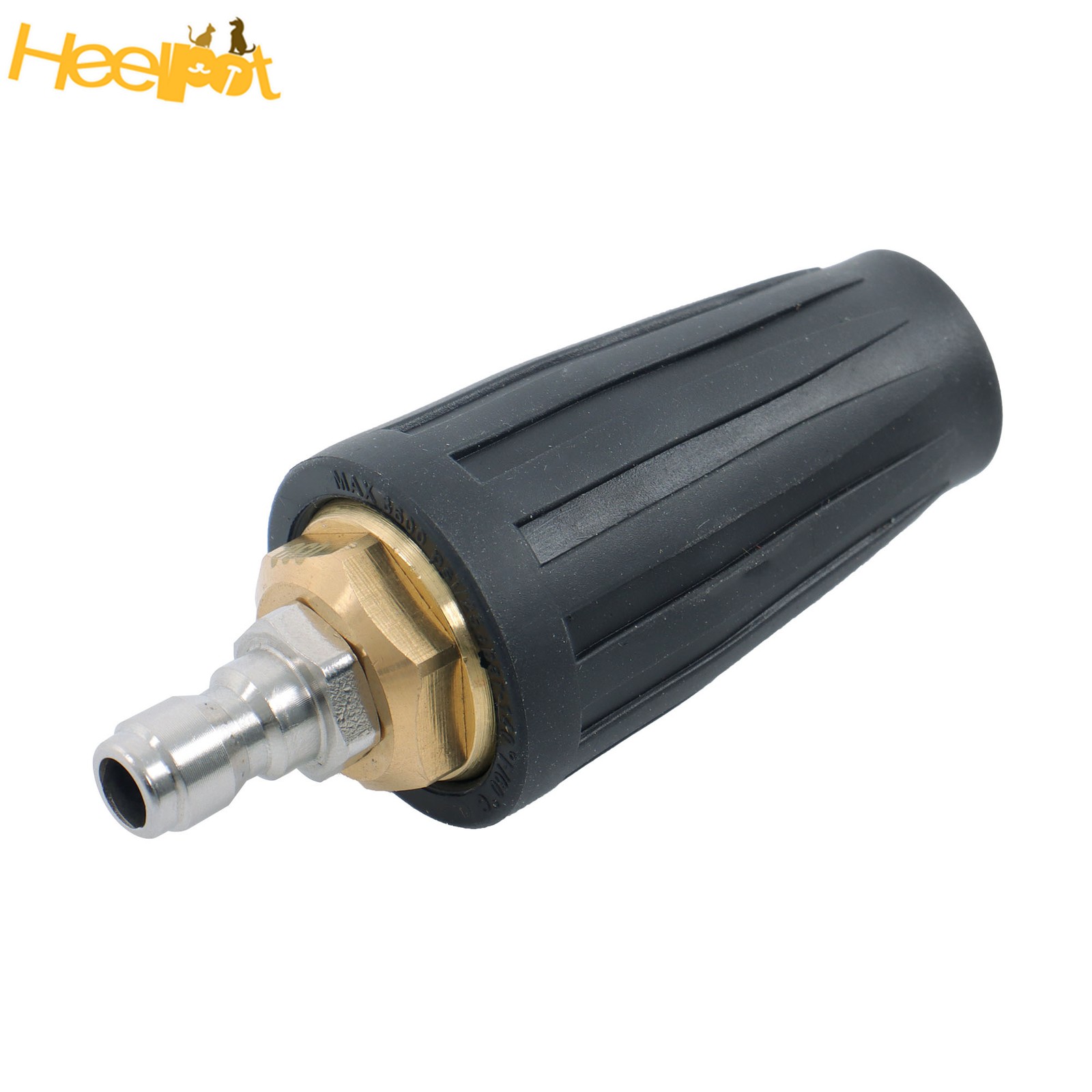 1/4 In Quick Connect W/ 5 Spray Nozzles Rotating Turbine Nozzle Set 3600 Psi