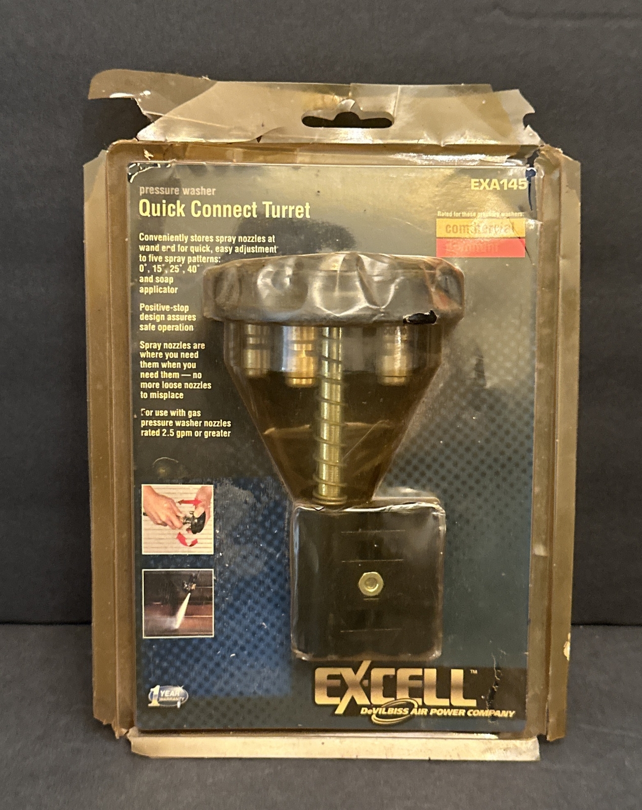 New 5-in-1 SPRAY NOZZLE Turret fits Excell Devilbiss Commercial Premium EXA145
