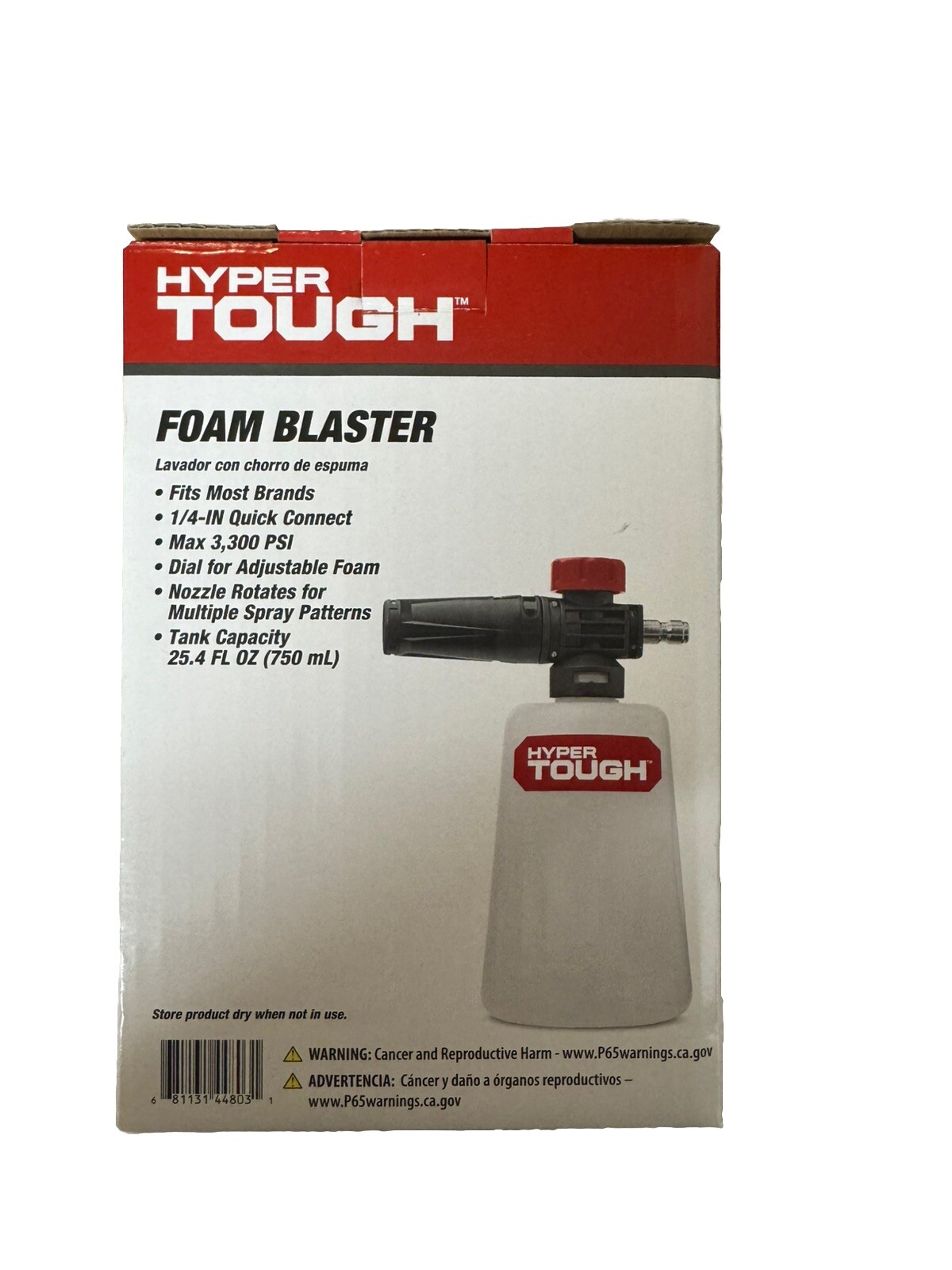Hyper Tough Foam Blaster for Gas & Electric Pressure Washer, 25.4 fl oz