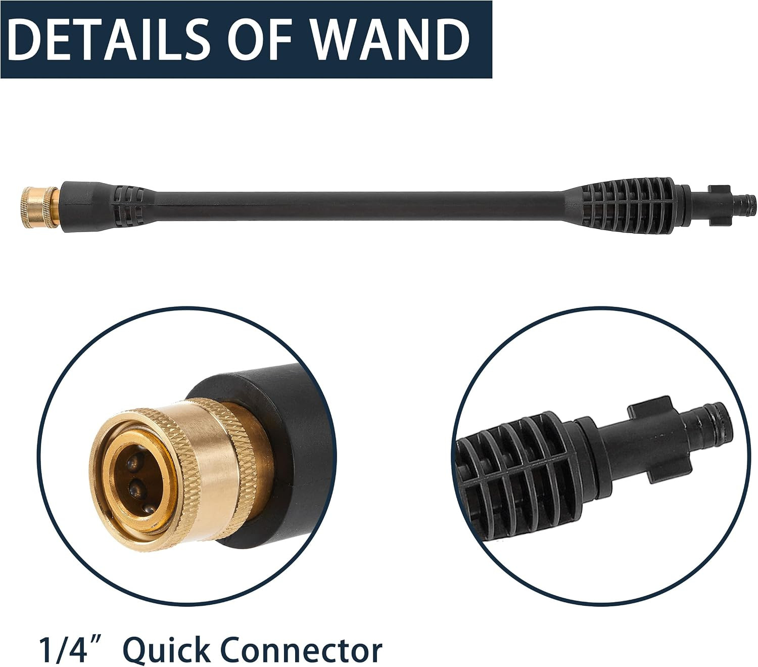 Pressure Washer Replacement Gun with Jet Wand and 5 Nozzle Tips | Compatible wit