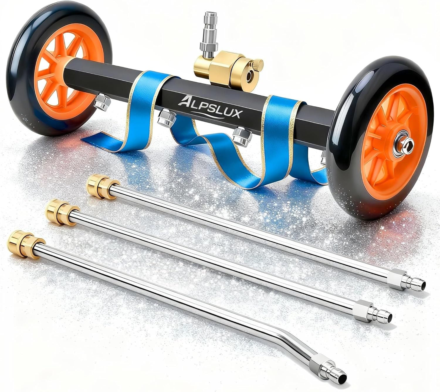 Pressure Washer, 16 Inch Water Broom with 3 Extension Wands, 4000 PSI