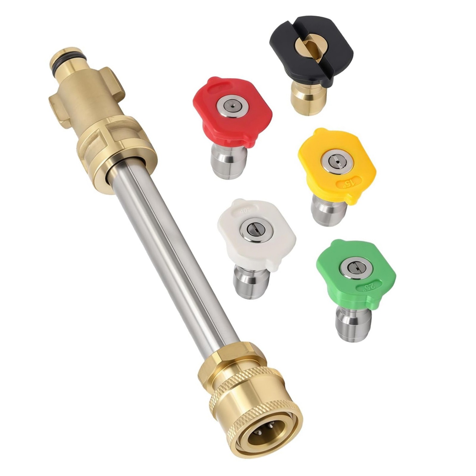 For Dewalt Ryobi Pressure Washer Quick Connect Adapter With 5 Spray Nozzles