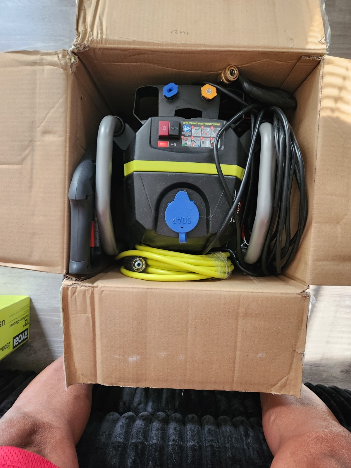 Ryobi 2000 PSI 1.2 GPM Corded Electric Cold Water Washer Hose RY142022