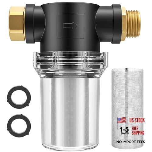 Hose Filter Attachment Line Water Hose Filter with 100 Mesh and 40 Mesh 1 Pcs