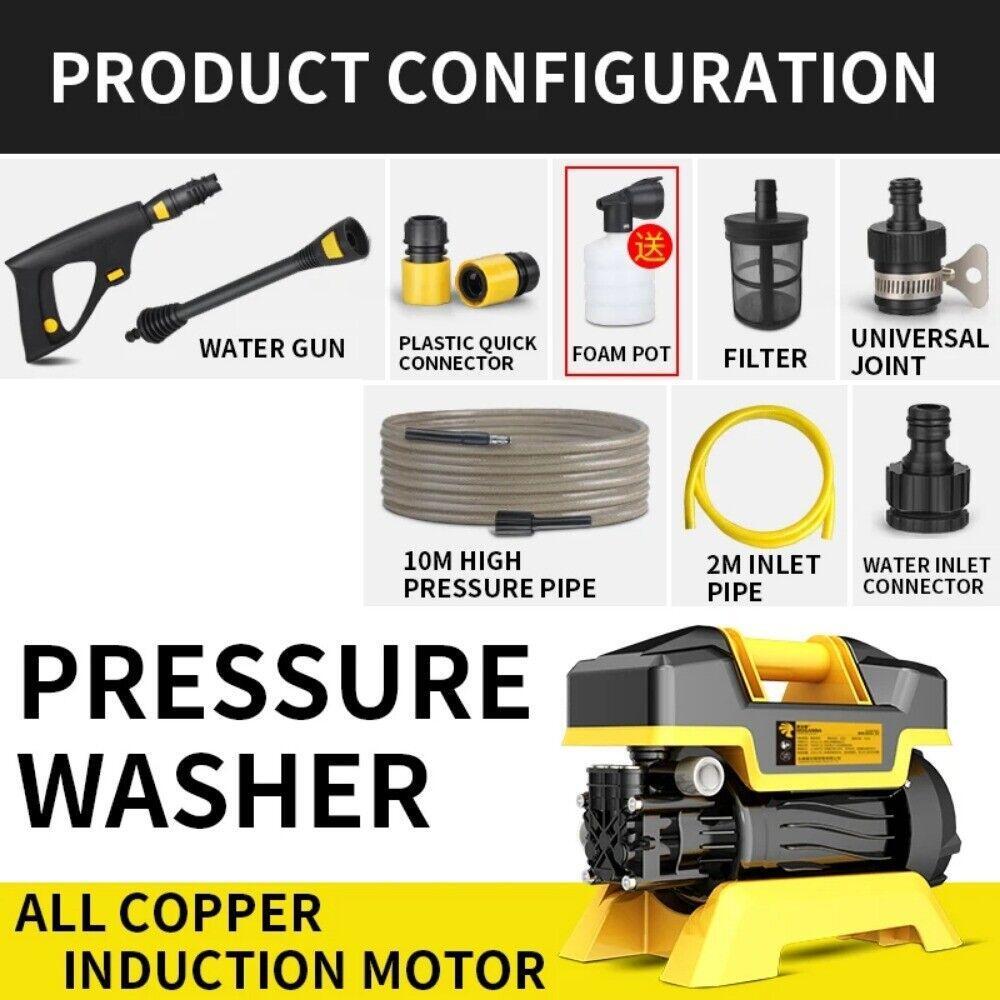 Portable Car Wash with Brush Water Gun High Pressure Automatic Car Wash MGN-B1