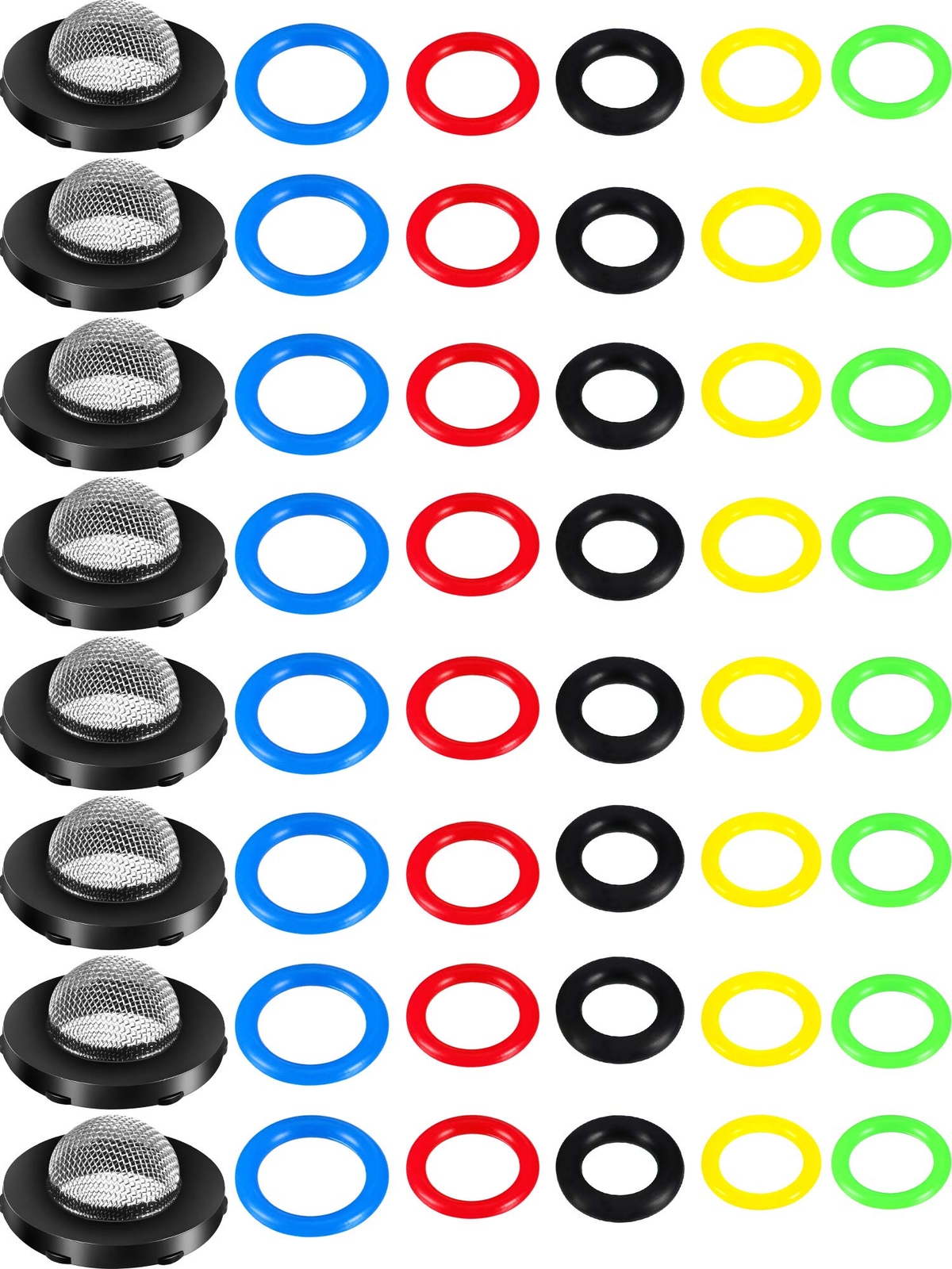 48Pc Pressure Washer Sealing O-Ring Power Pressure Washer Kit Pump Hose Gun Ring