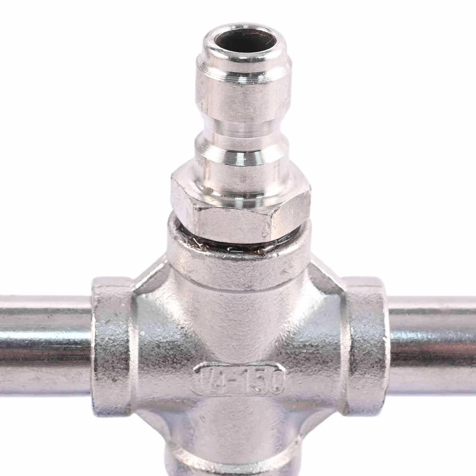 Triple Turbo Nozzle High Pressure Washer Rotating Spray Tip 4000PSI 1/4” Quick