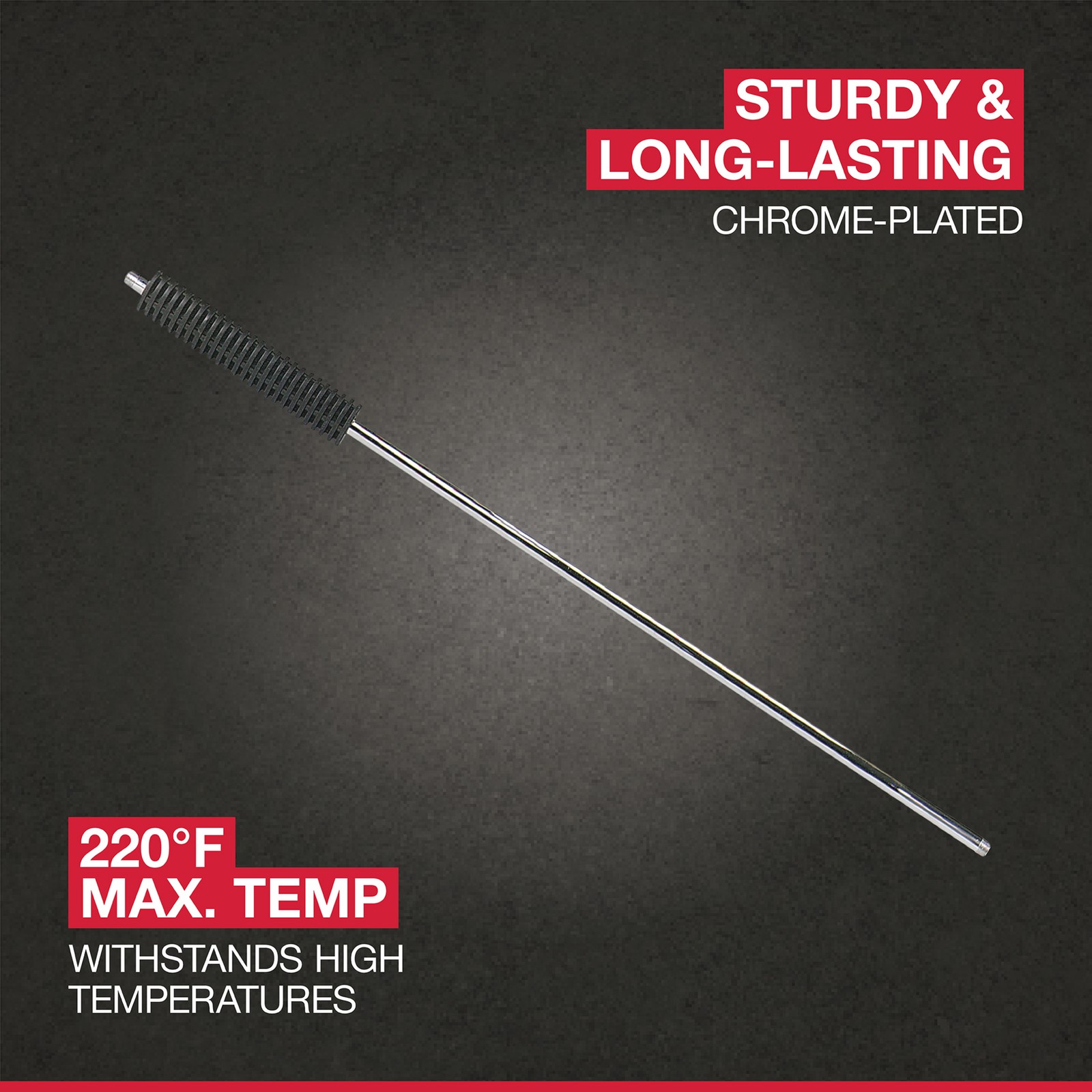 NorthStar Chrome-Plated Insulated Steel Pressure Washer Lance, 4000 PSI, 12.5