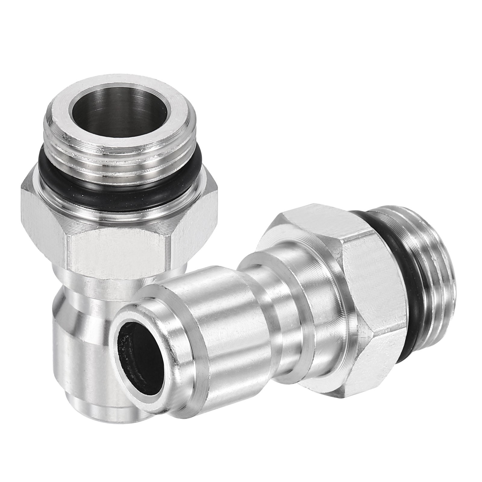 2Pcs Pressure Washer Adapter G3/8″ M to 3/8″ M Fast Steel Fitting