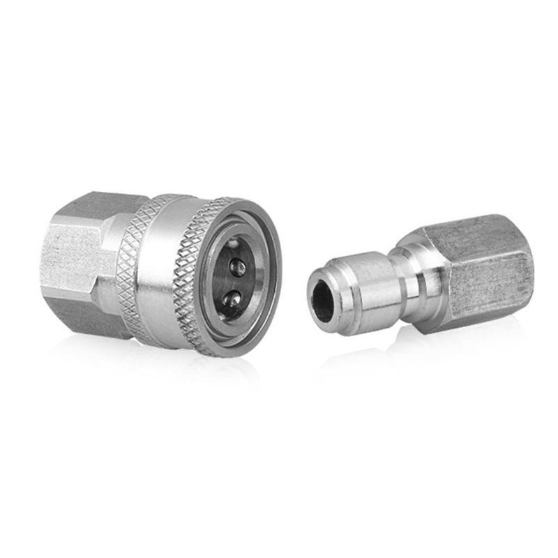 3/8 ”Inch Stainless Steel Male And Female Quick Connector Kit Pressure Wash