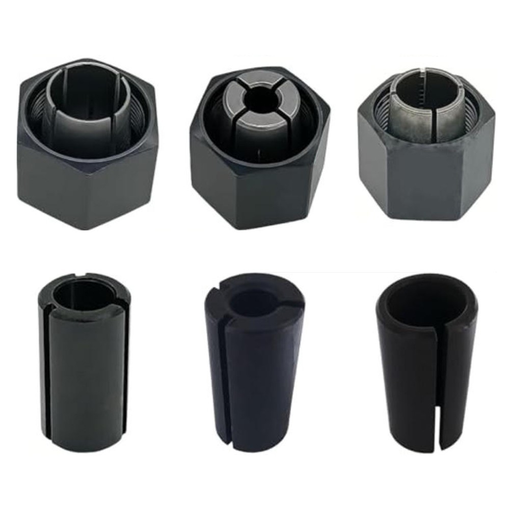 Router Collet Chuck Set 1/4 1/2 12mm 1/2-3/8 6mm 8mm for Precision Fit