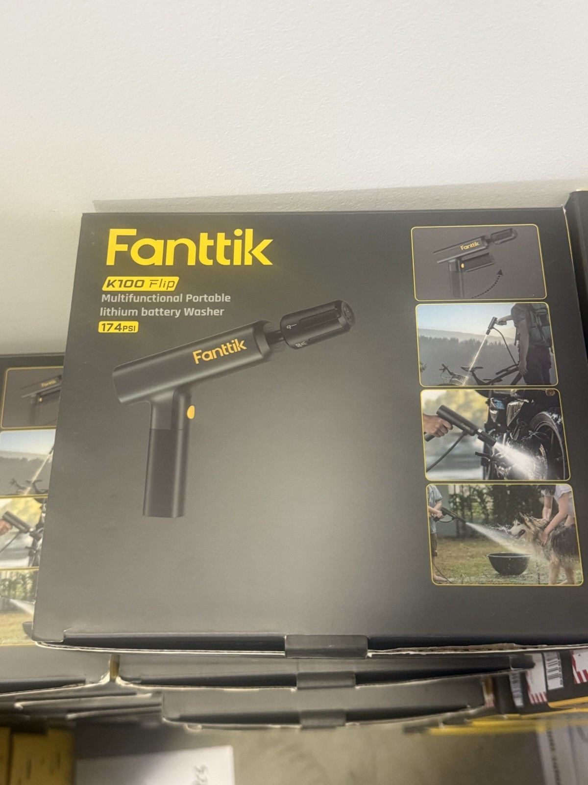 Fanttik K100 Flip Portable Battery Cold Water Pressure Washer 174 psi