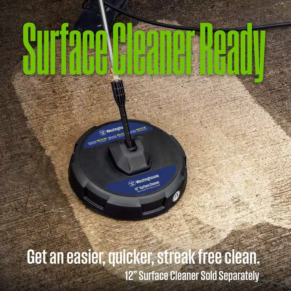 2300 Max PSI 1.76 Max GPM Cold Water Electric Powered Pressure Washer W/Anti-Tip