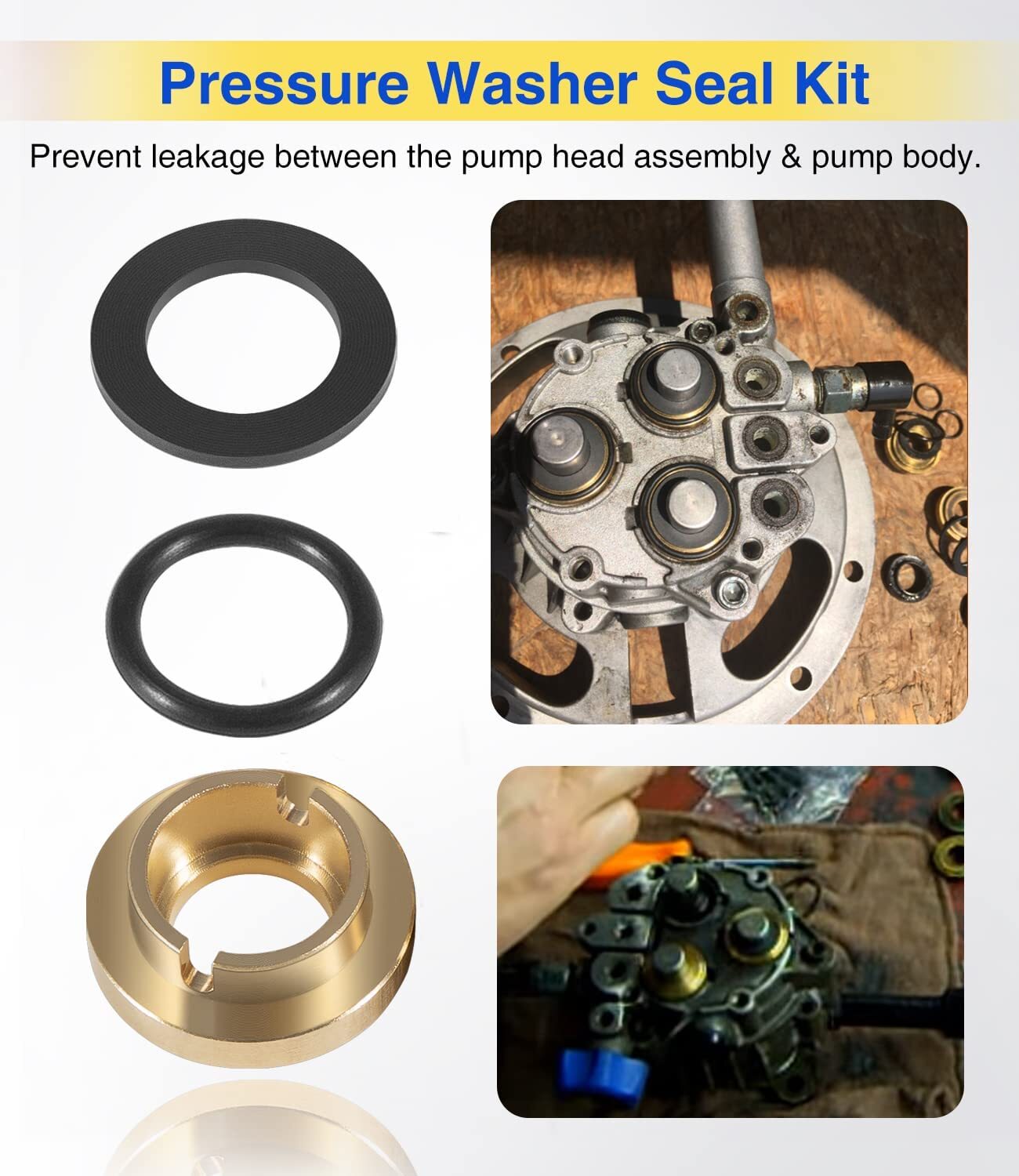 Pressure Washer Seal Kit Set Replace For Briggs & Stratton 190595GS 190711GS