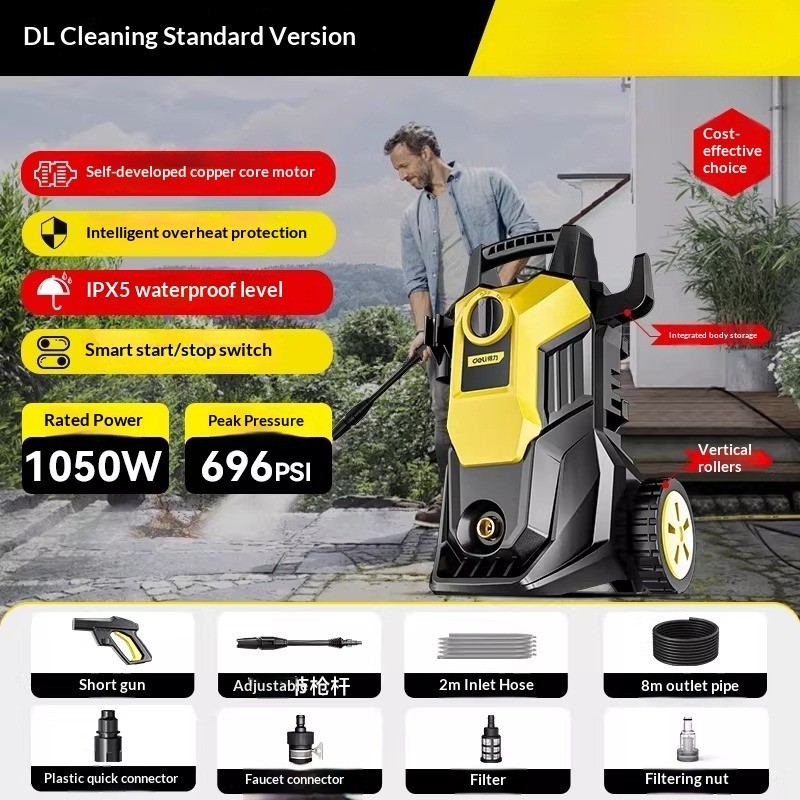 220V Pressure Pump Powerful Floor Scrubber High-Power Household Cleaning Wonder