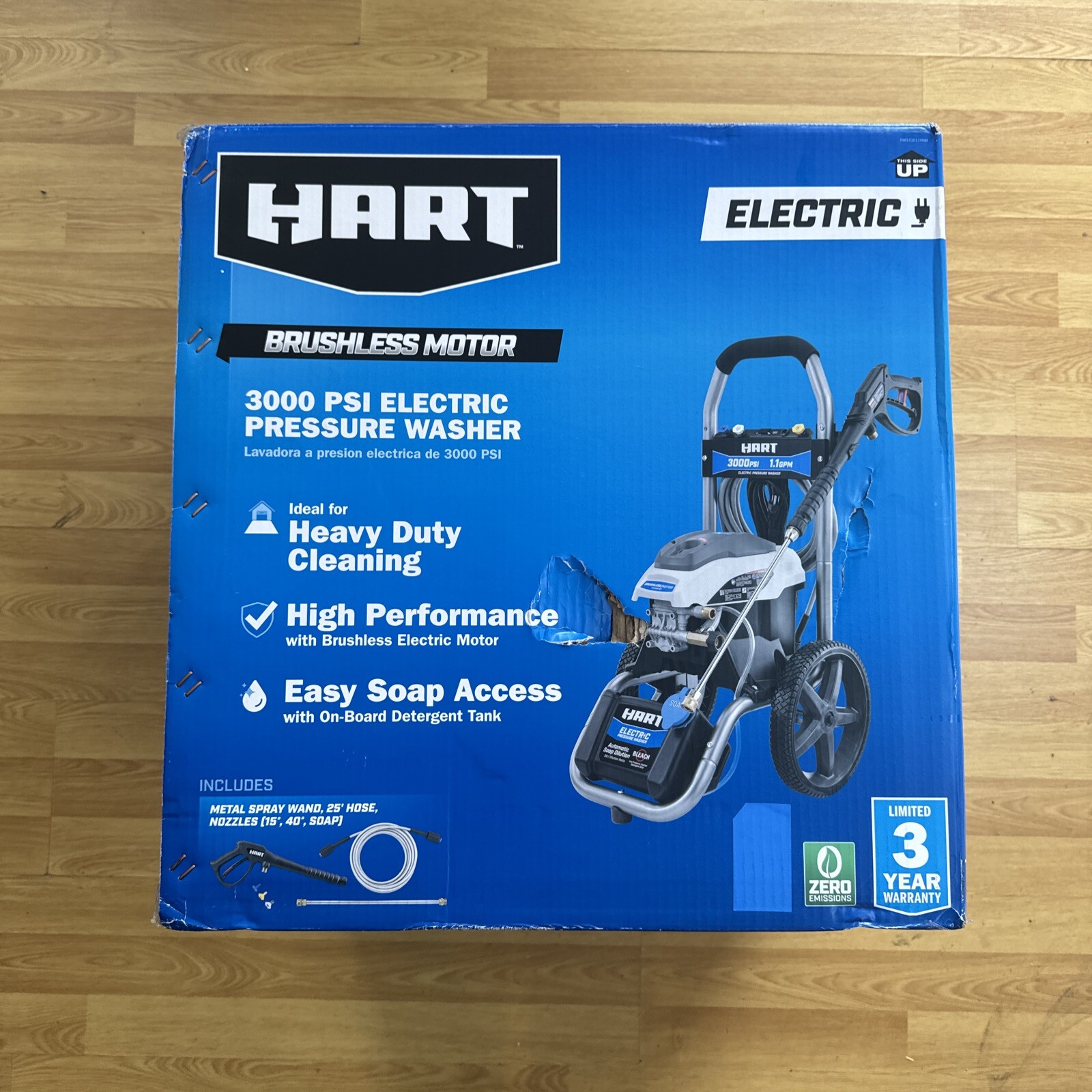 Hart HW143011VNM 3000PSI 1.1 GPM Cold Water Electric Pressure Washer (FVS027561)