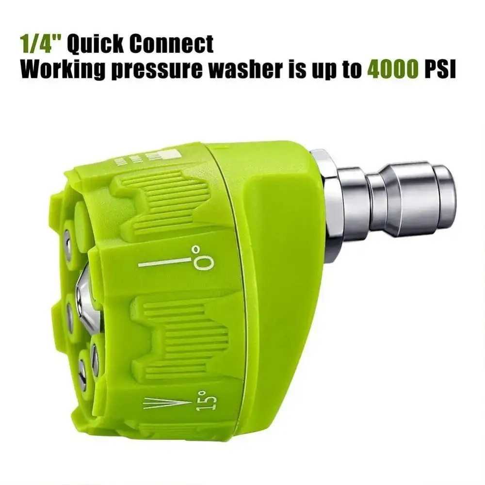 1Pc High Pressure Washer Nozzle Tips 6-in-1 Adjustable for Power Washer 1/4 Inch