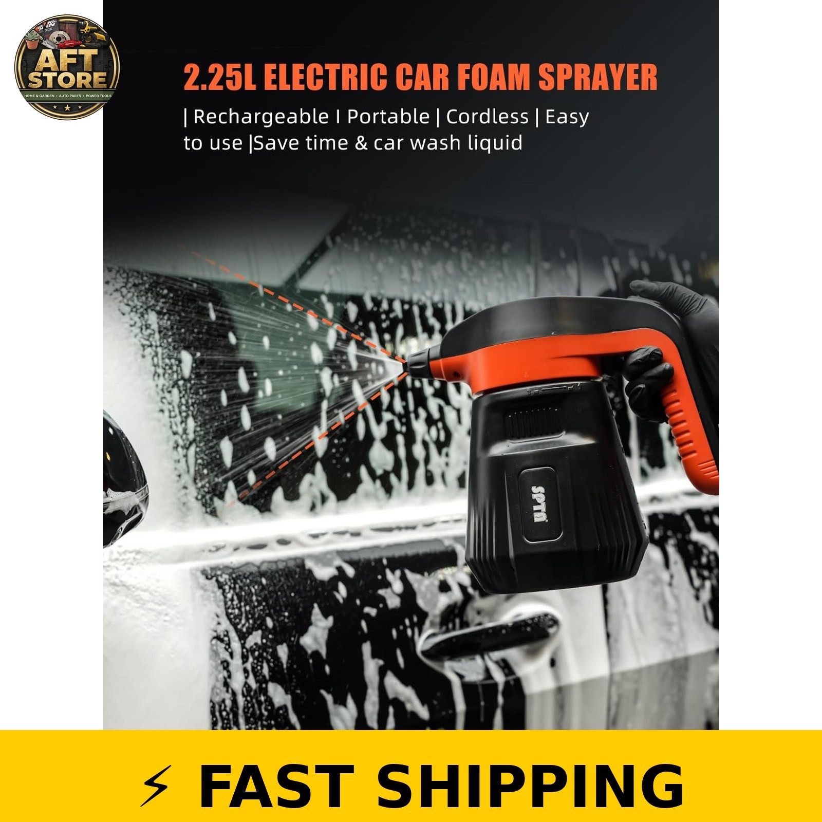SPTA 2.25L Electric Foam Sprayer for Car Wash with Shampoo
