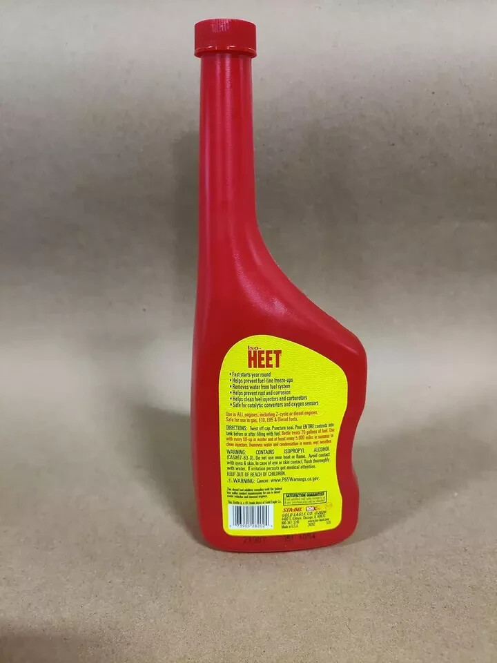 Heet Iso-HEET Water Remover And Premium Fuel Line Antifreeze + Injector Cleaner