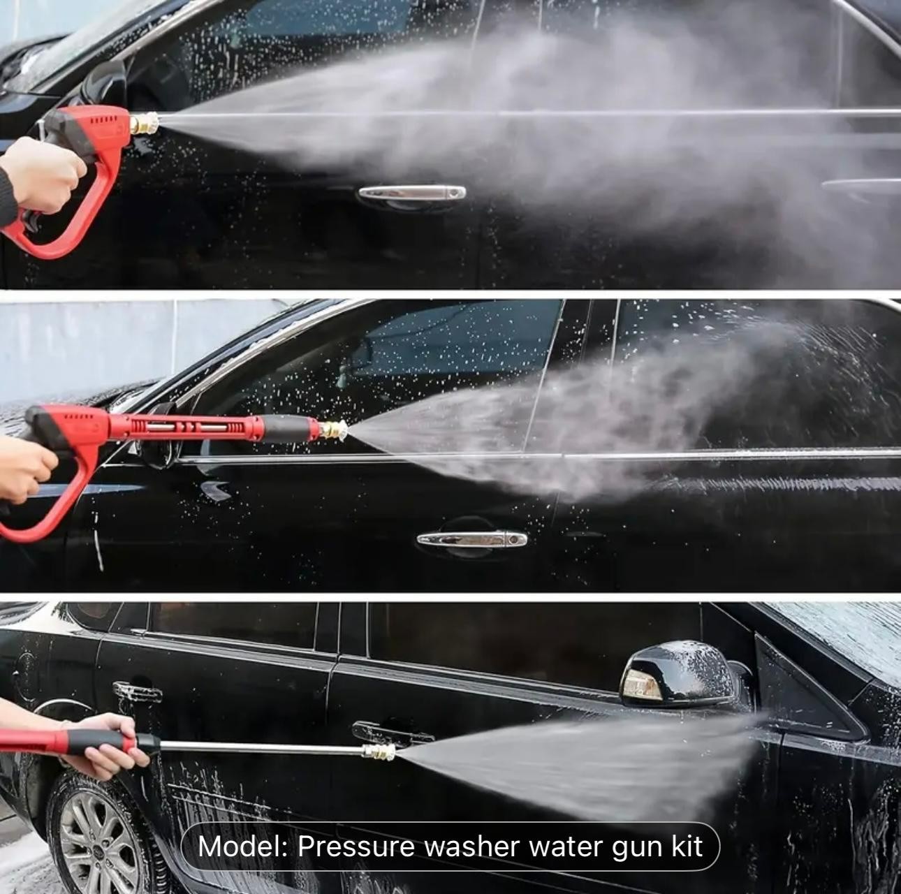 Cleaning Gun with Replacement Wand, 5 Nozzle Heads, M22 Connector, 39 Inches