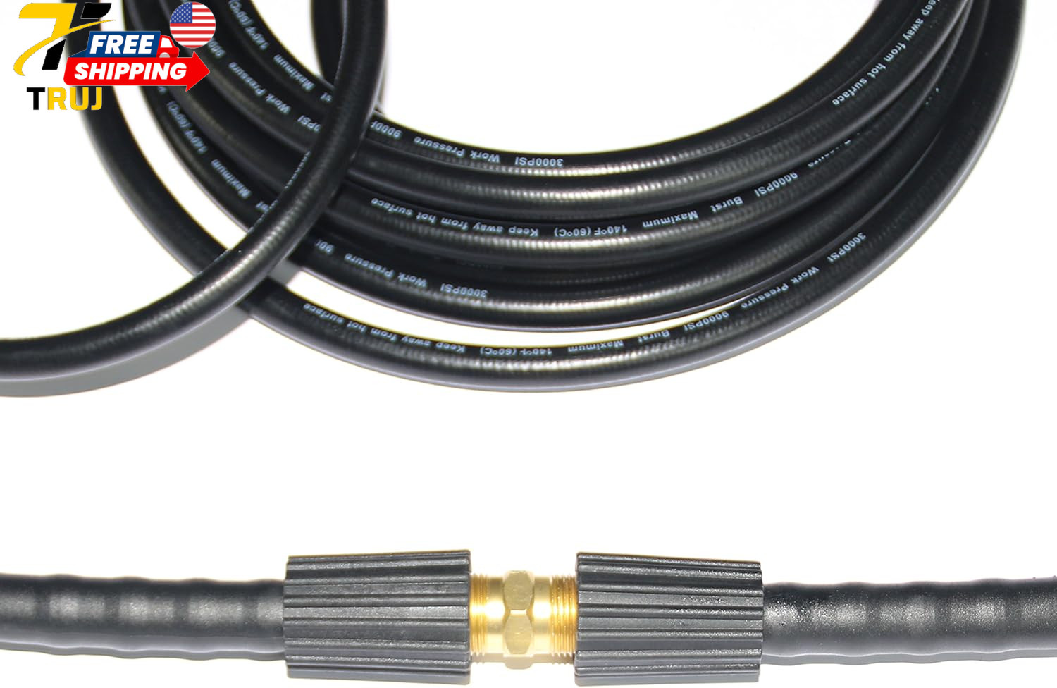 25 Foot Pressure Washer Hose for 3000Psi Craftsman Generac Greenworks Dusichin