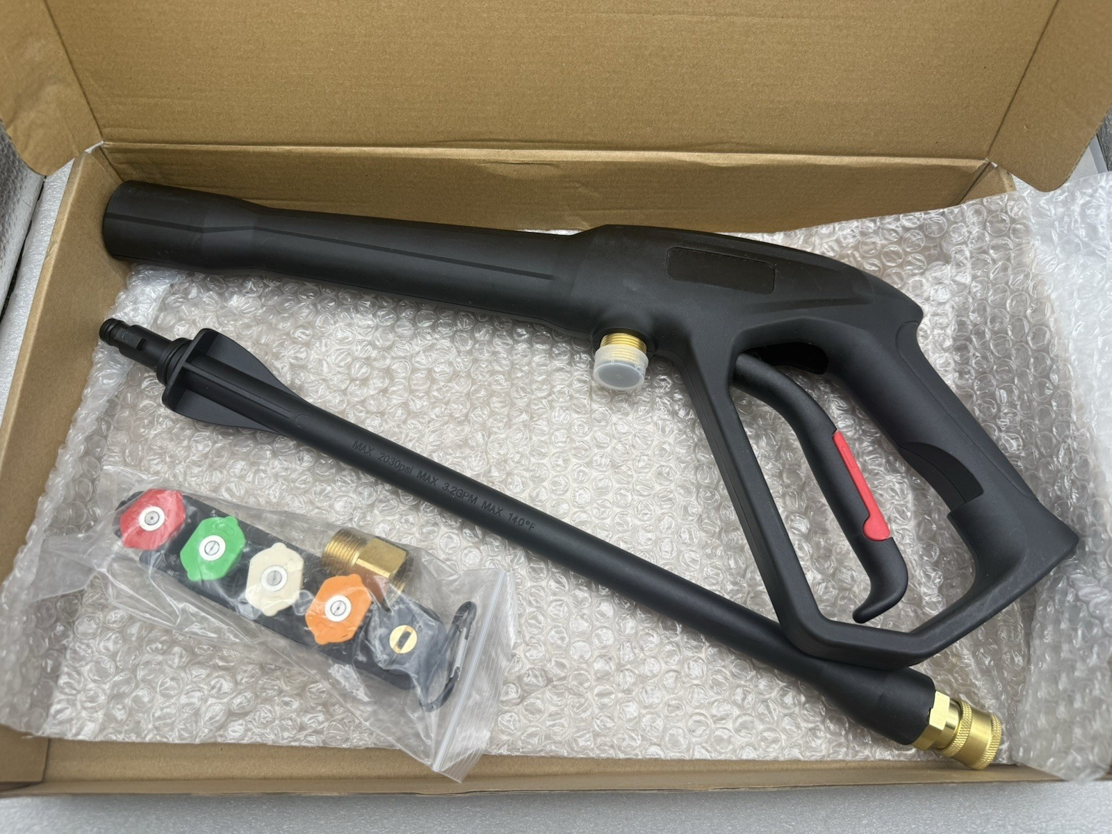 Pressure Washer Spray Gun, for Ryobi Pressure Washer Gun, w/Jet Wand & 5 Nozzle