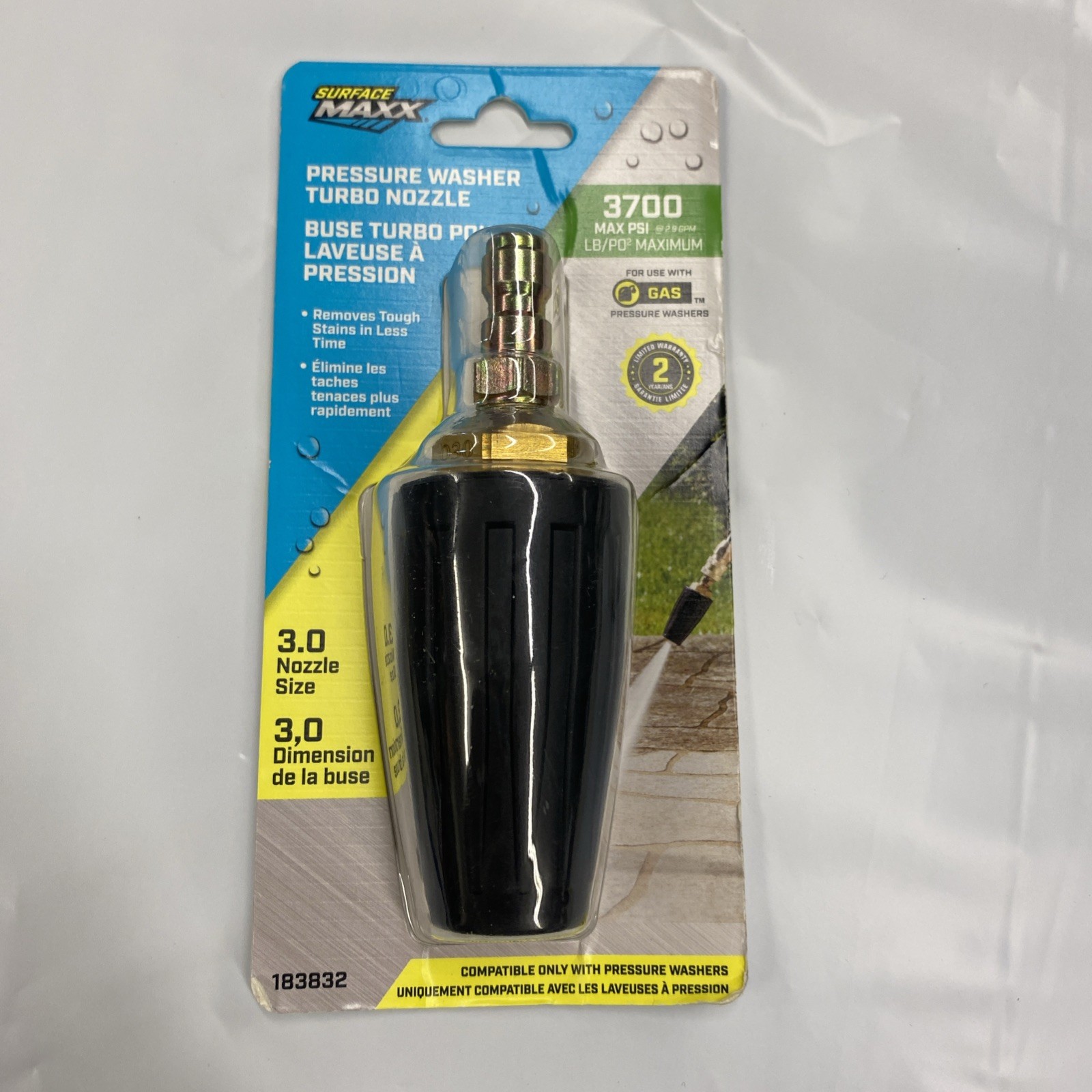 NEW Surface Maxx Turbo Nozzle 3600 PSI Pressure Washer Nozzle 0183832
