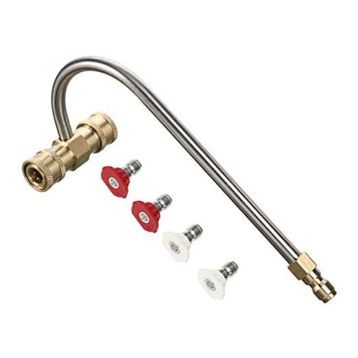 Gutter Cleaner Attachment for Pressure Washer, with 4 Nozzles With Nozzle Tips