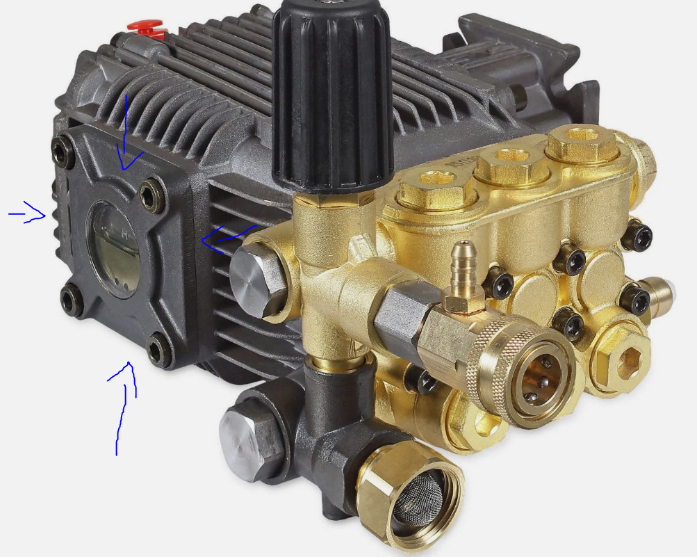 MiTM Pressure Washer Sight Flange Glass Assy for MiTM , Can Pump , Danau Pump