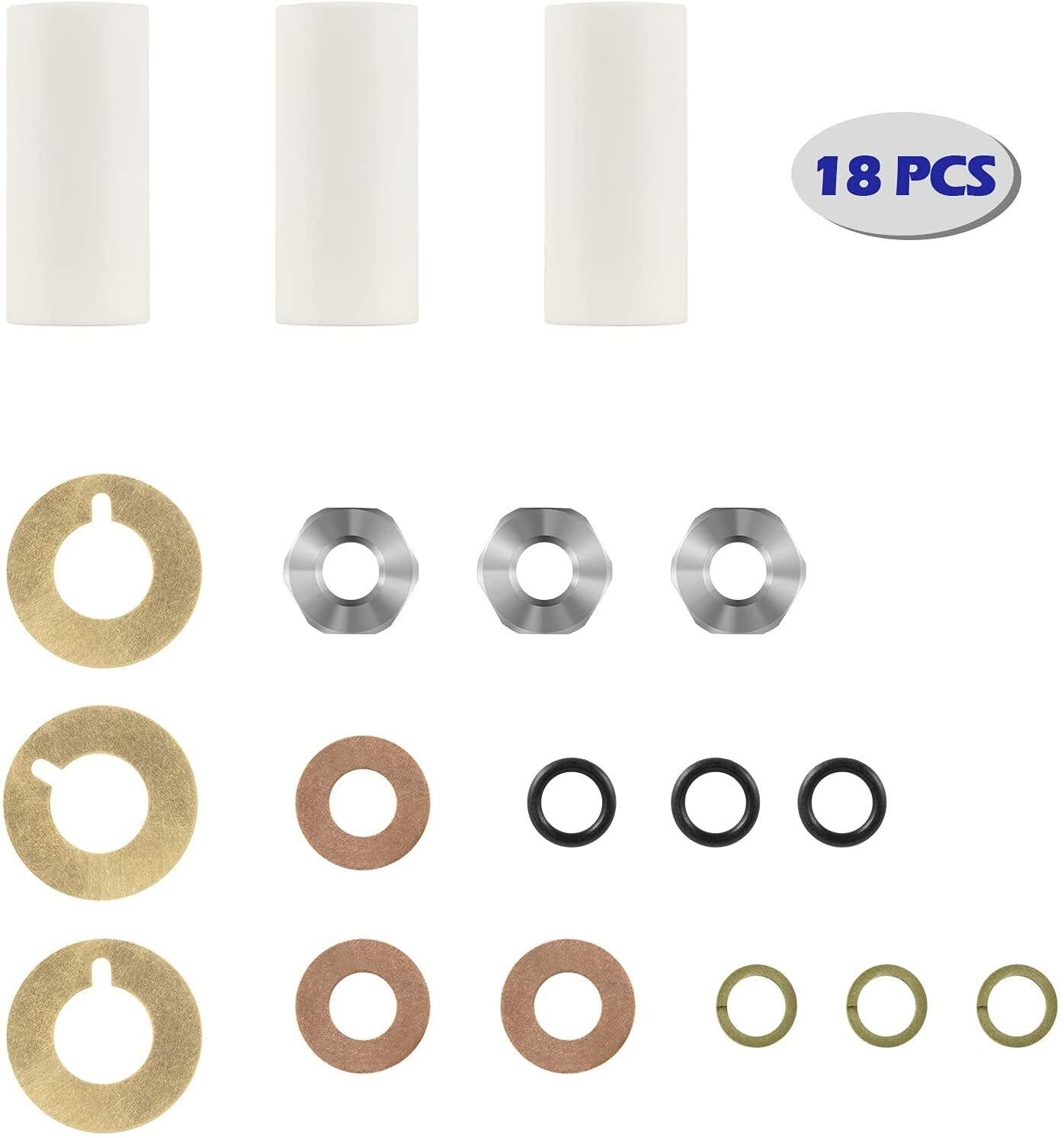 AR2546 18mm Piston Kit Ceramic Plunger Repair Kit for Annovi Reverberi RK RKA