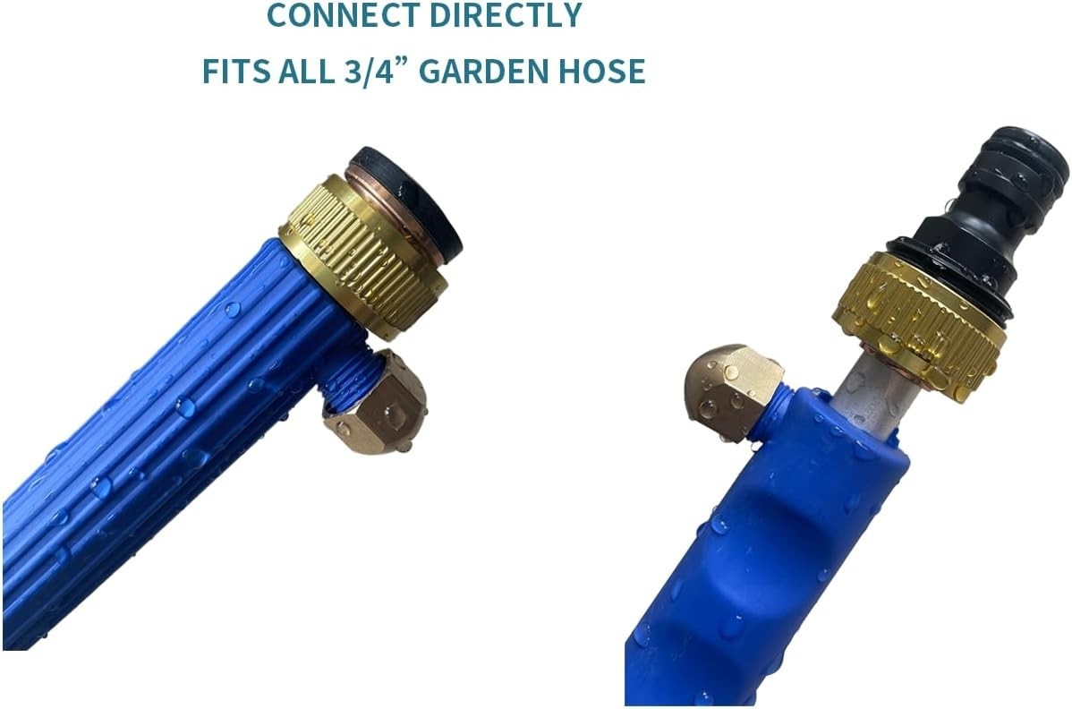 Upgraded Pressure Washer Wand, Brass Water Jet Nozzle for Garden Hose, Hydro Hos