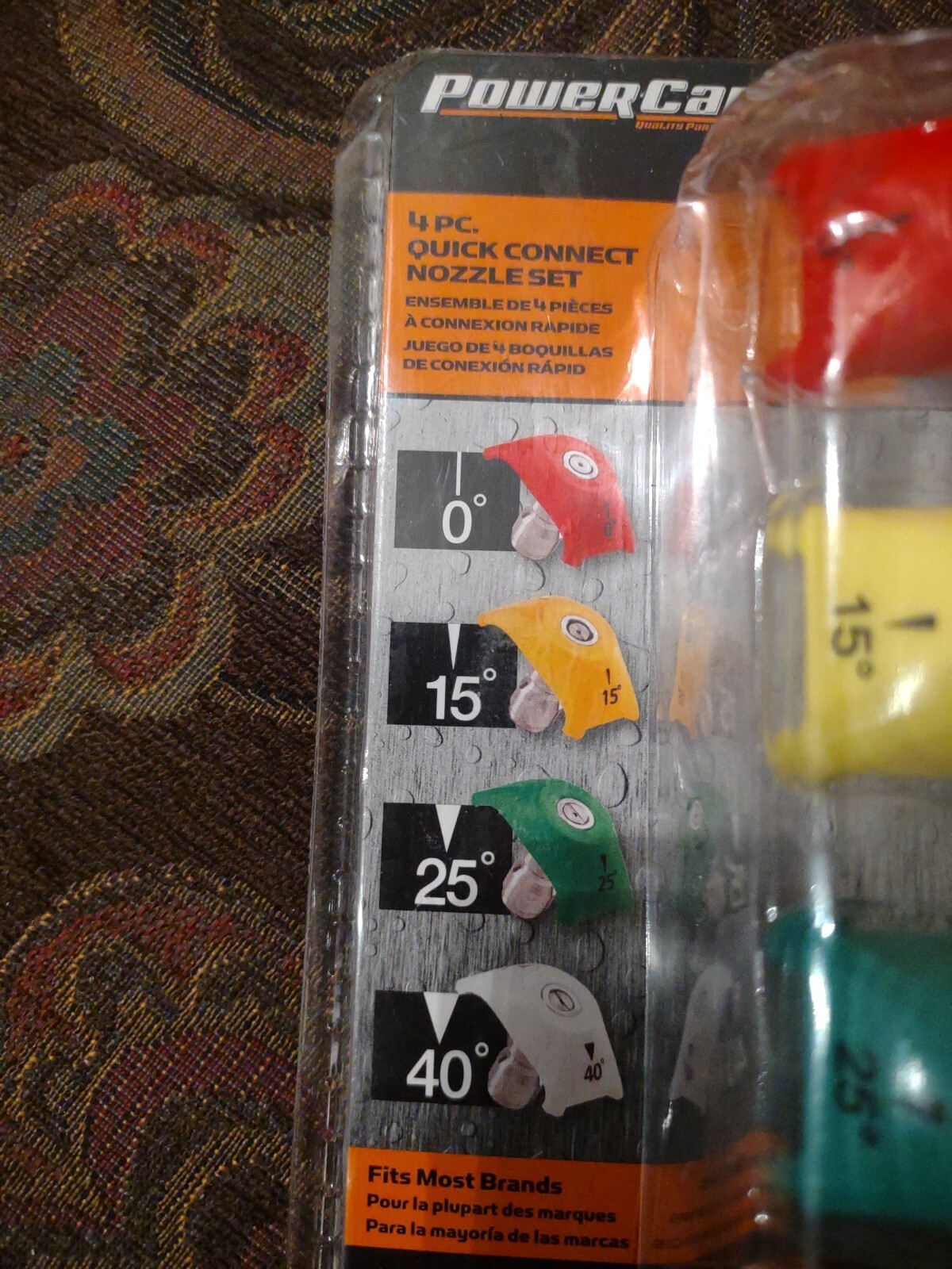 PowerCare 4 Pc. Quick Connect Nozzle Set New In Package AP31077A