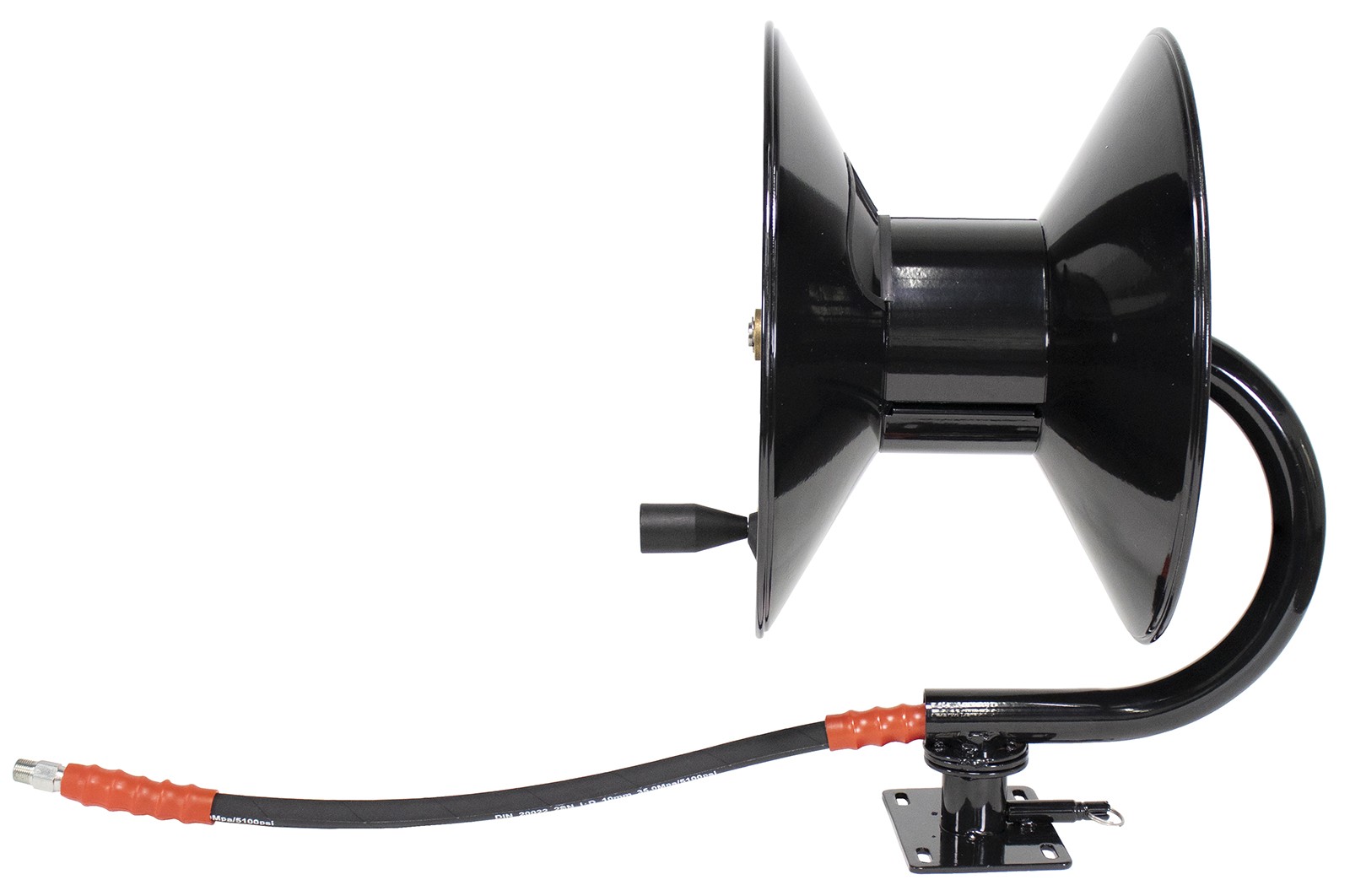 Erie Tools 5100 PSI 3/8″ x 100′ Pressure Washer Hose Reel with Swivel Base