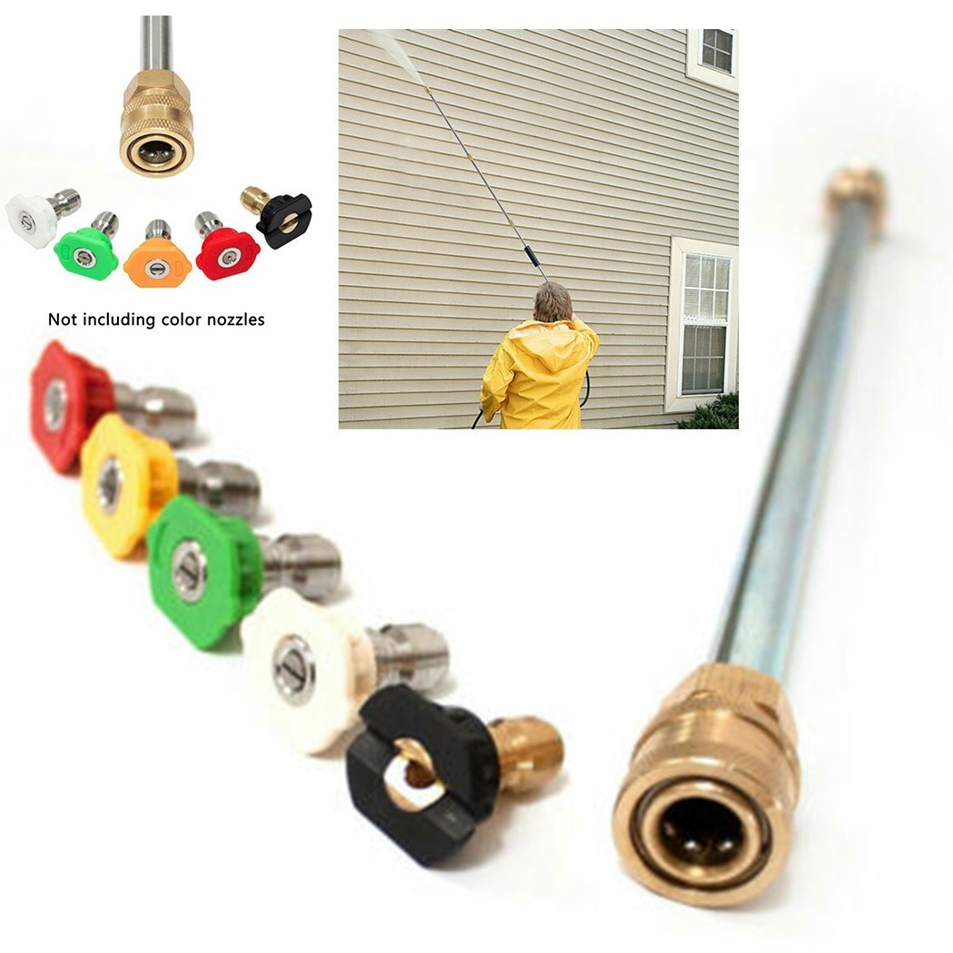 16Inch High Pressure Car Washer Spray Extension Wand Lance Nozzle Tips Hose New
