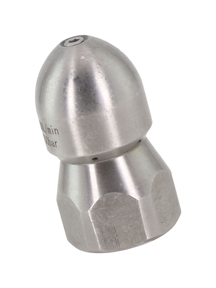 Sewage Pipe Cleaning Nozzle 12 Internal Thread Front 1 Rear 6 Holes