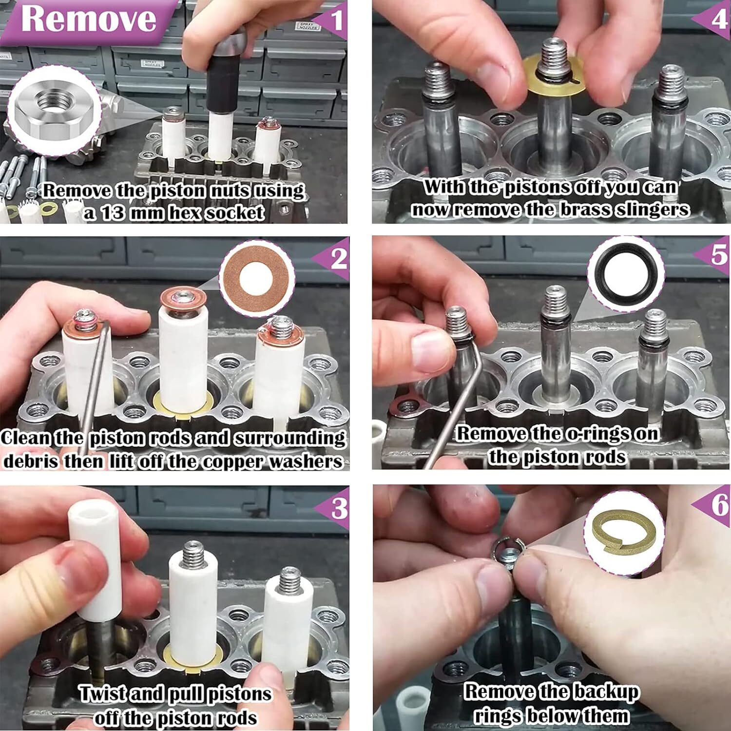 AR2546 Ceramic Plunger Repair Kit 18mm for Annovi Reverberi RK RKA RKV XRCA Pump
