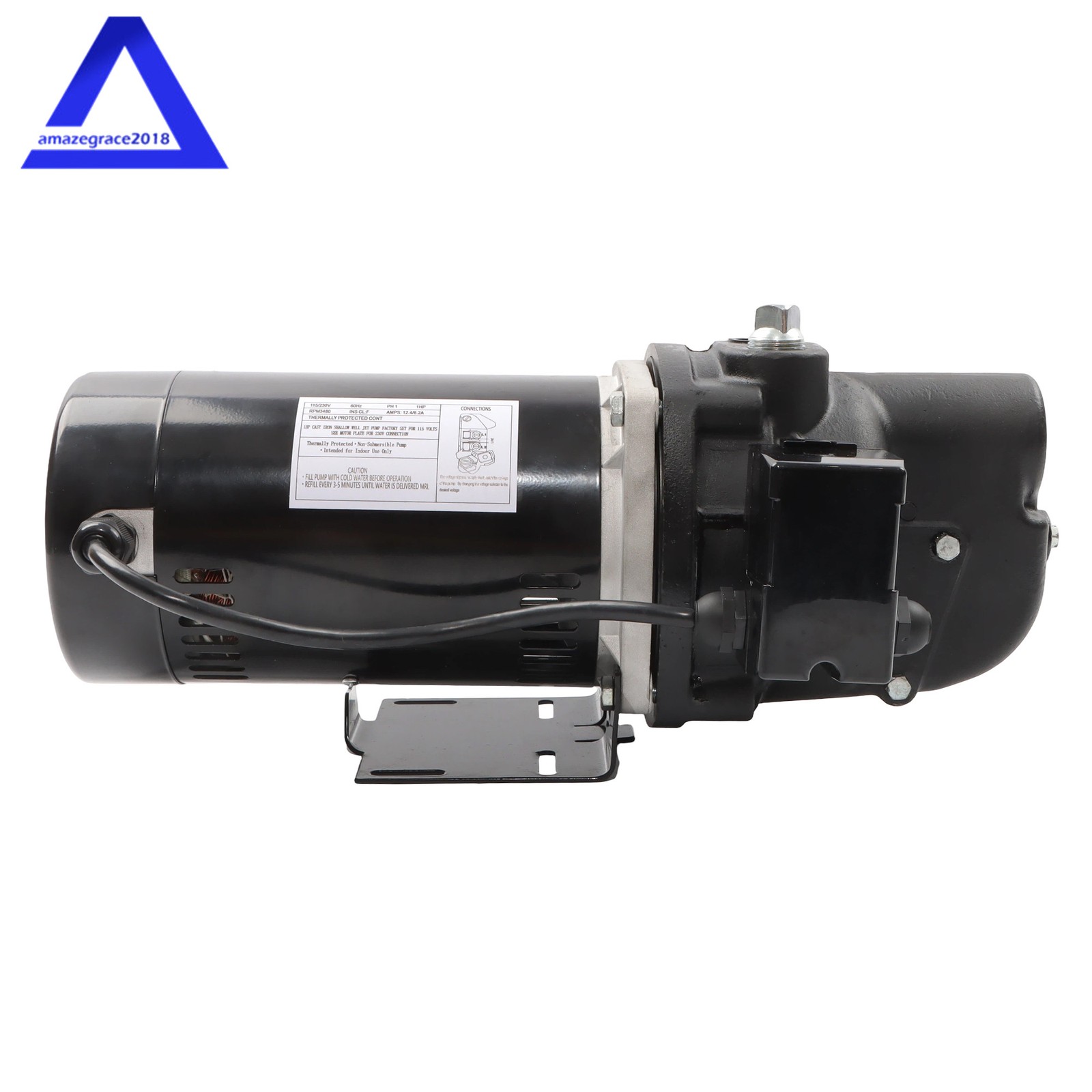 Heavy Duty 1 HP Shallow Well Jet Pump SWS100 Up to 510 GPH 1PH 115/230V 3480RPM