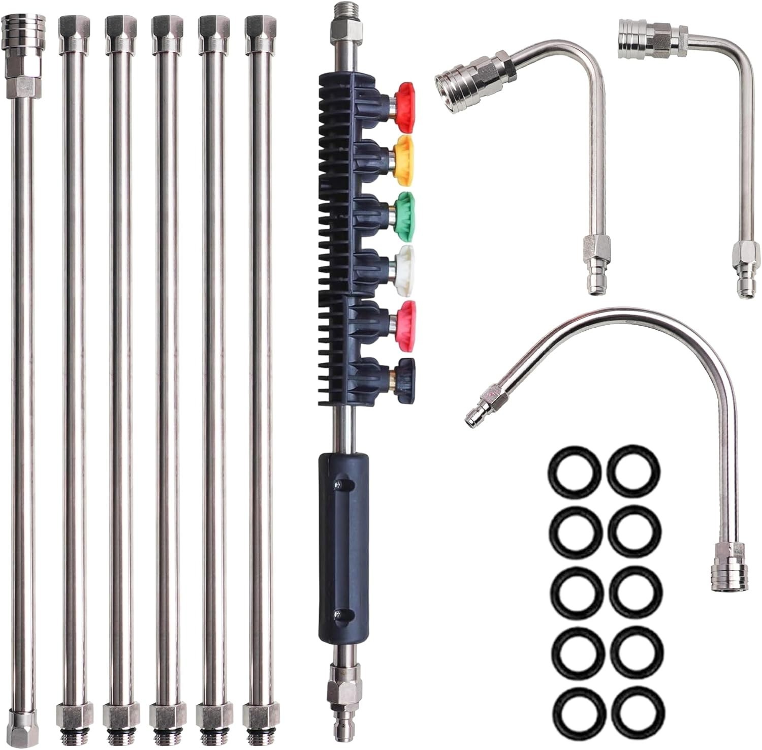 Pressure Washer Extension Wand, 10 Pack Power Washer Lance with 6 Atomization…