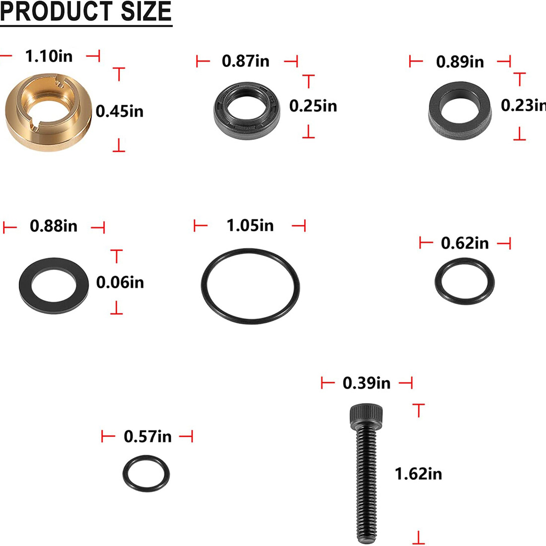 Pressure Washer Seal Kit Set Replace For Briggs & Stratton 190595GS 190711GS
