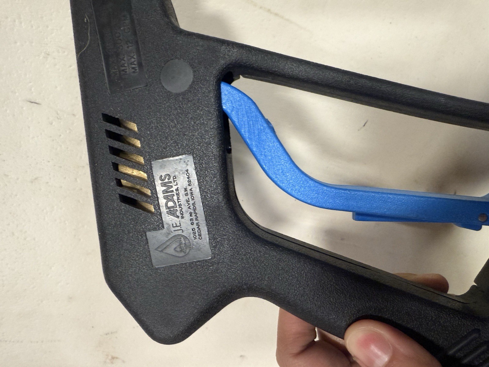 JE Adams Pressure Washer Weep Swivel Trigger Gun Max 4500 PSI Max 300F 12 GPM