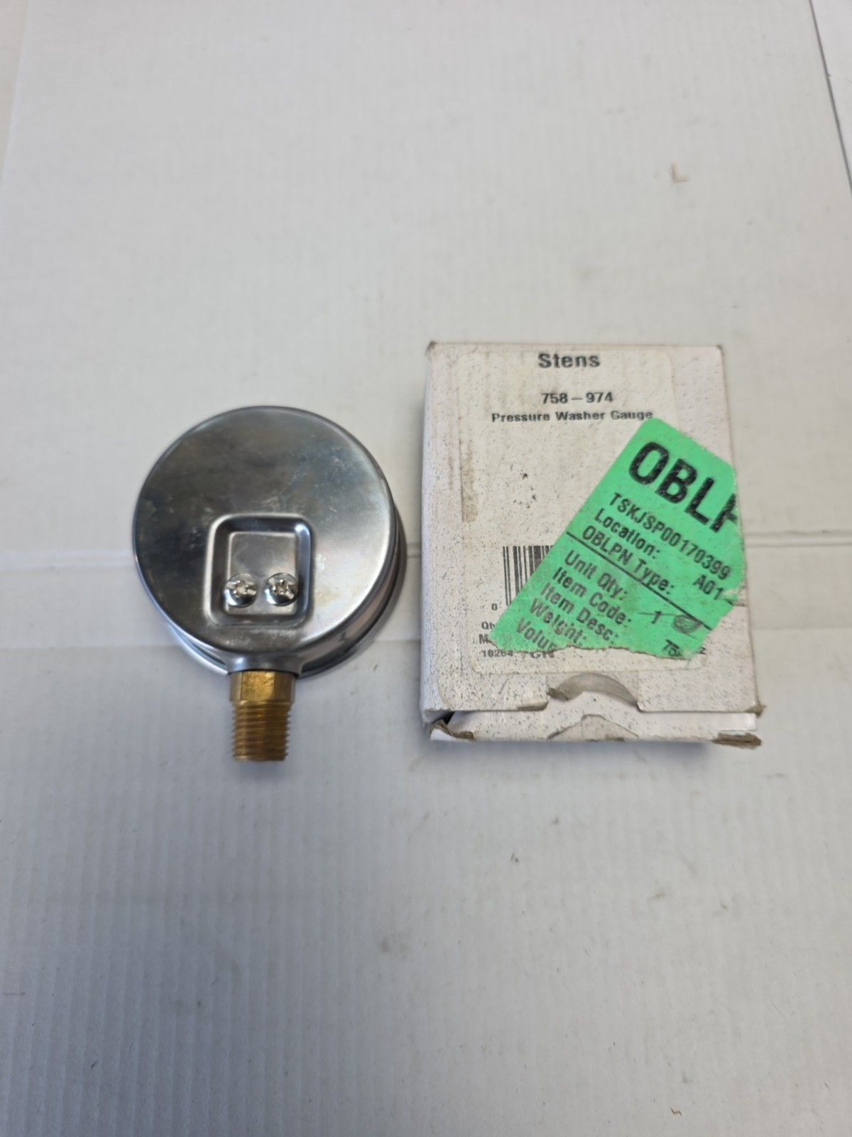 Pressure Washer Gauge 758 974 pressures to 5000 Stainless steel case and rim