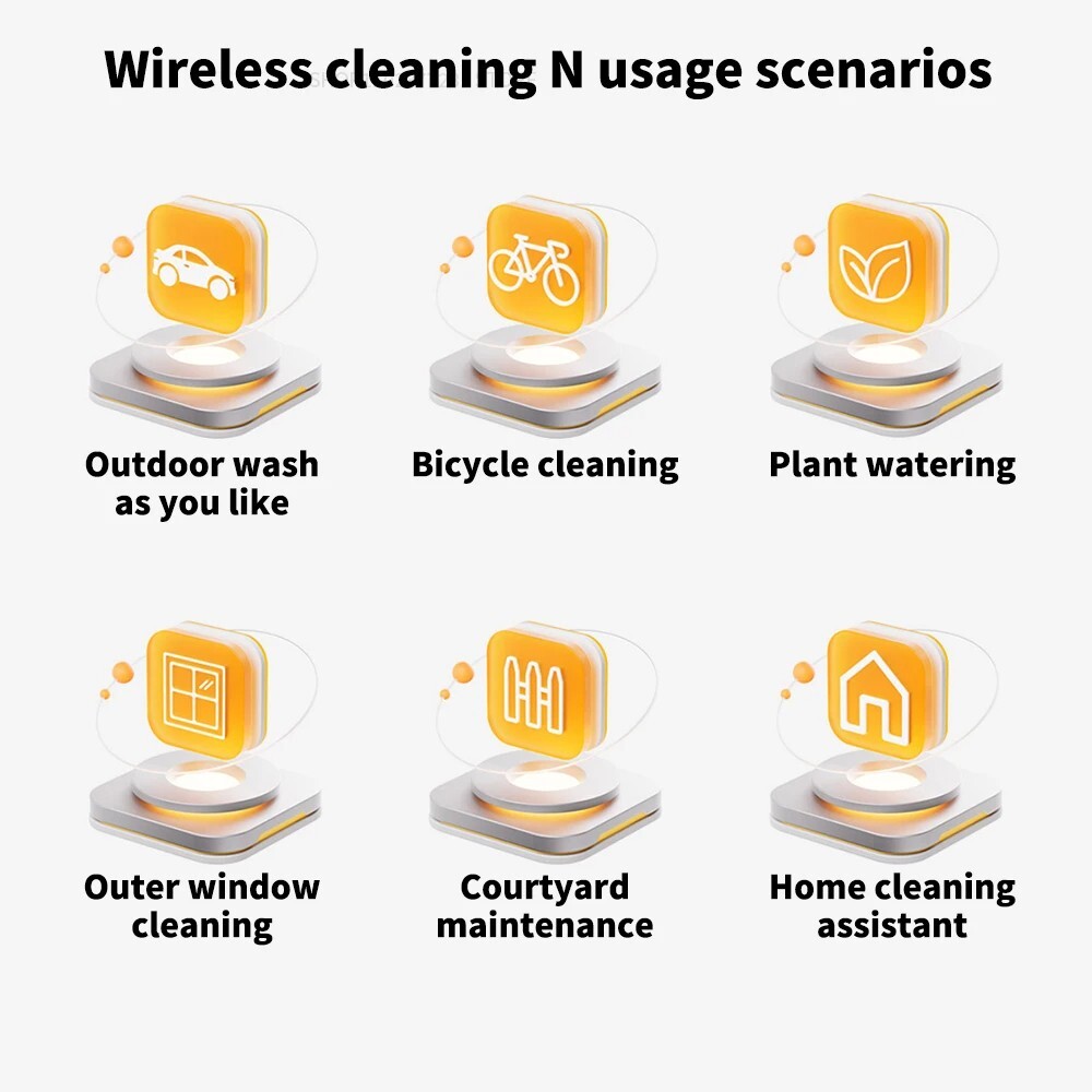 XIAOMI Electric Car Washer 2 Cordless High Pressure Water Gun Spray Cleaner USB