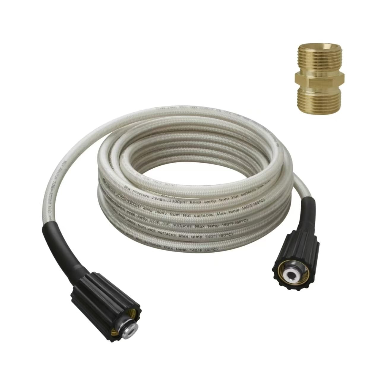 Durable 25ft Pressure Washer Hose, Anti-Kink Design, Replacement for RY14122 & R